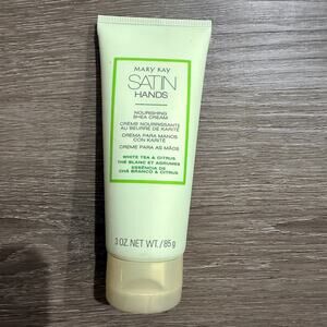 Mary Kay Satin Hands Nourishing Shea Cream White Tea & Citrus Scent New